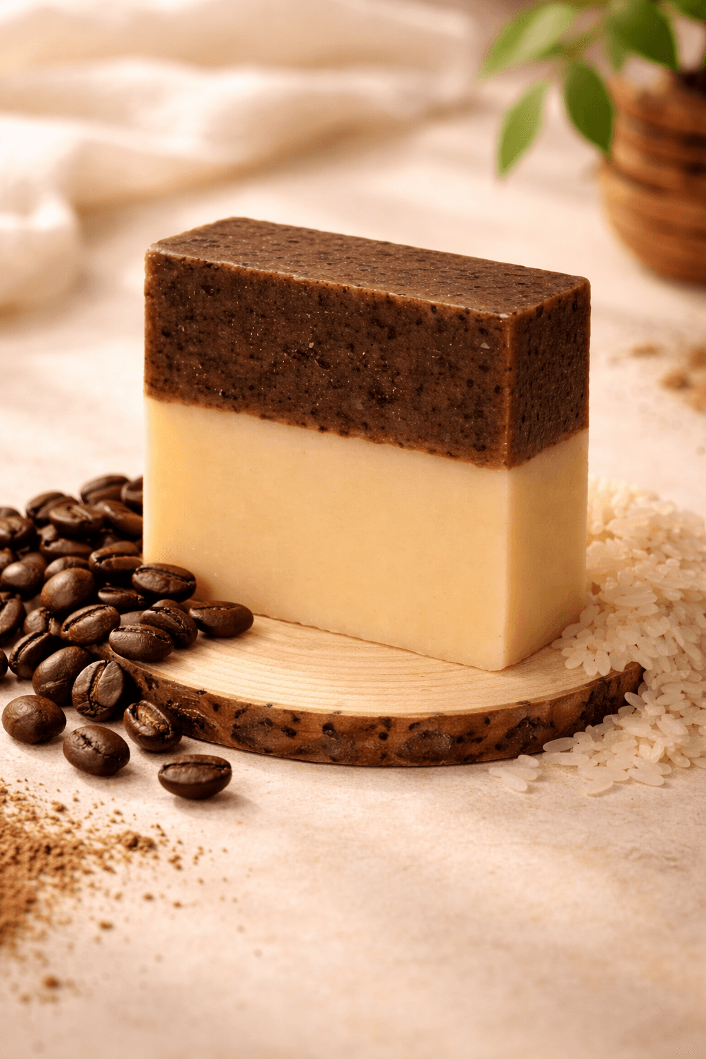Herbal Soap - Coffee and Rice — Epicurean Blends Herbal Wellness