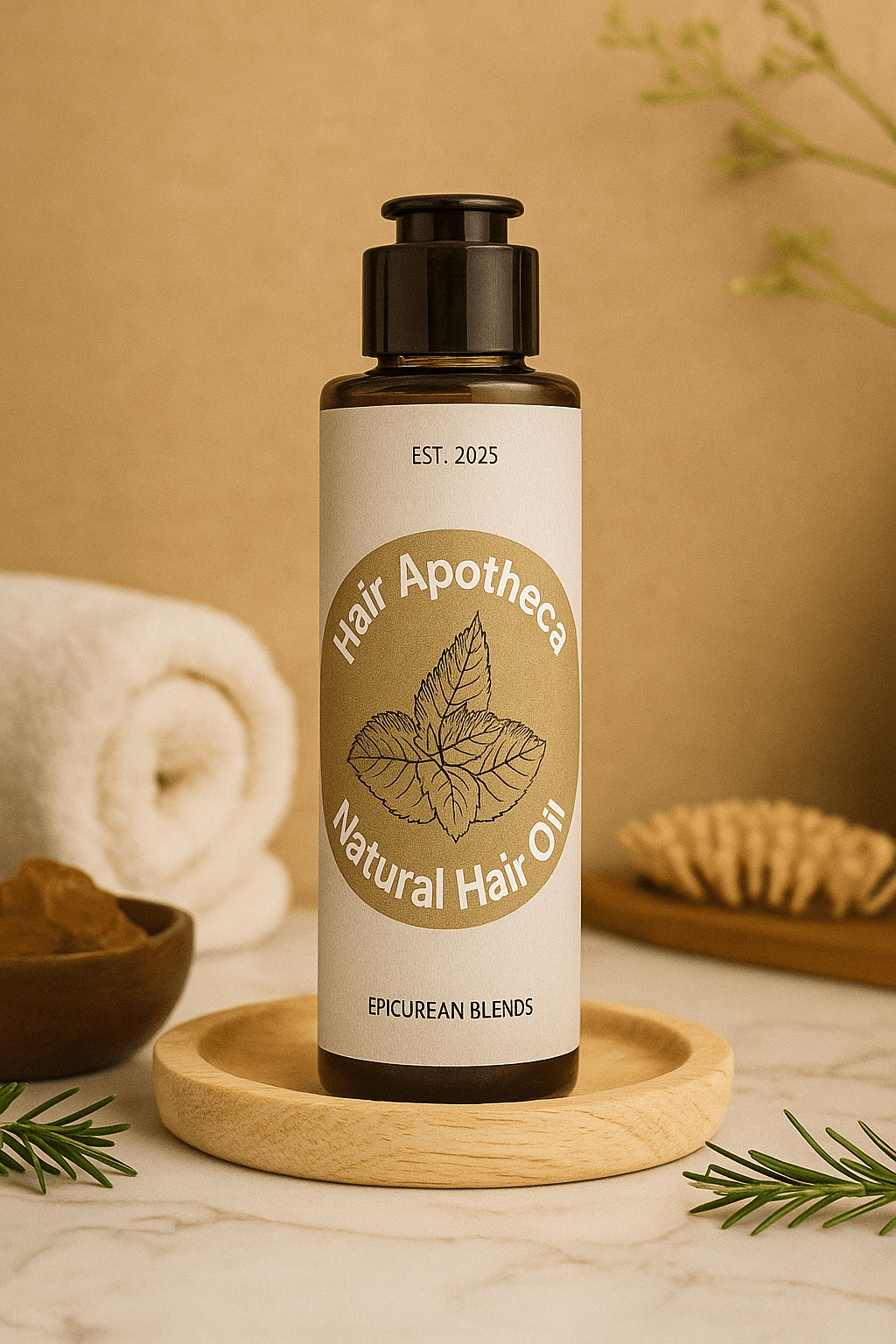 Herbal Hair Oil - Hair Apotheca — Epicurean Blends Herbal Wellness